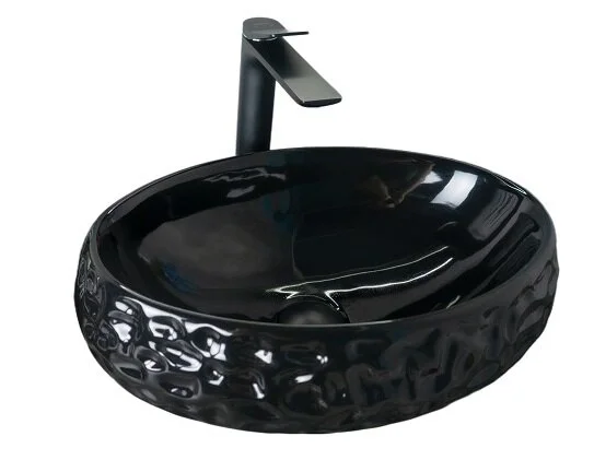 Раковина GID Lago 9030bf 48 см накладная черная 52232