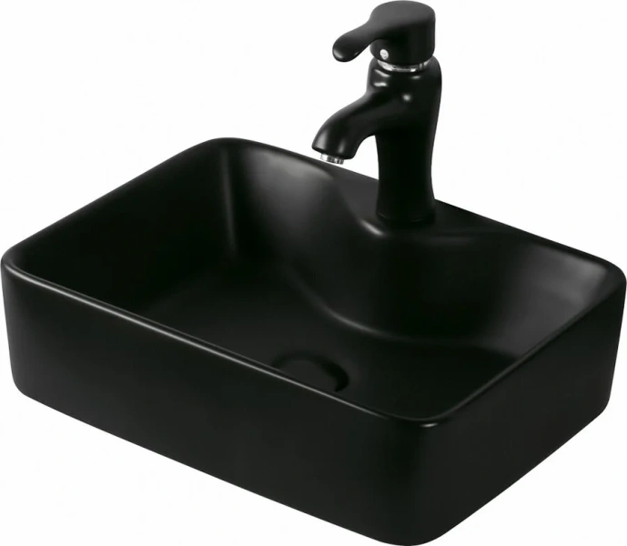 Раковина SantiLine 48 см черная матовая SL-1011MB