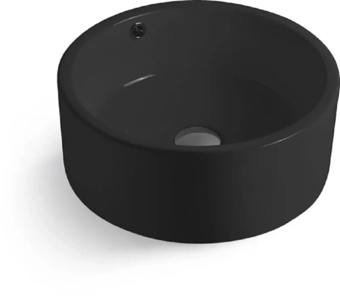 Раковина SantiLine 41 см черная SL-1057MB