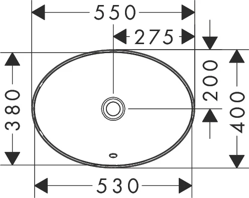 Раковина Hansgrohe Xuniva D 55 см белая 60156450