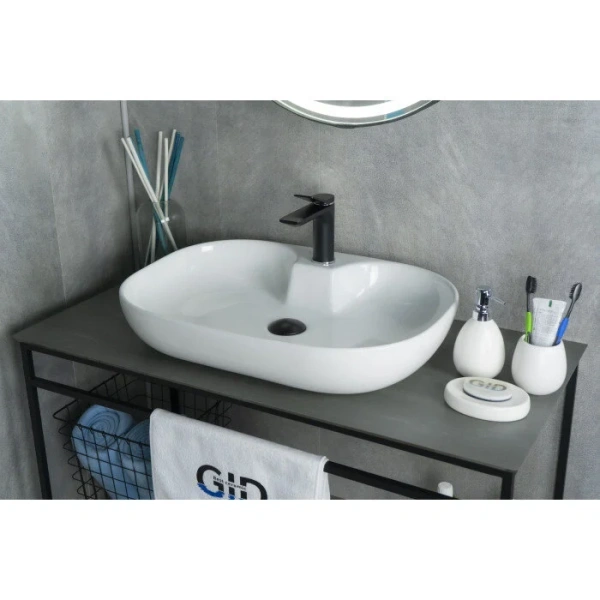 Раковина GID Lago N9446b 61 см белая 51156