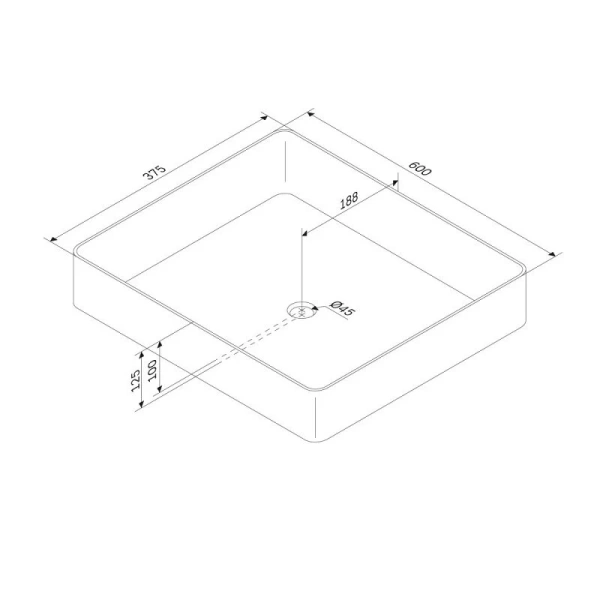 Раковина Am.Pm Func 60 см накладная M8FWCC10600WG