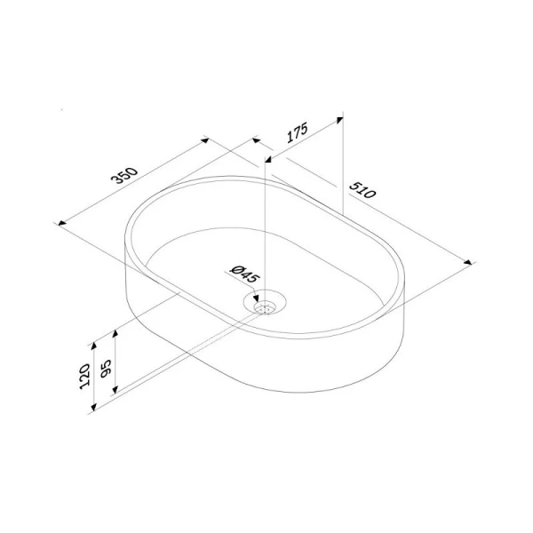 Раковина Am.Pm Func 50 см накладная M8FWCC20500WG