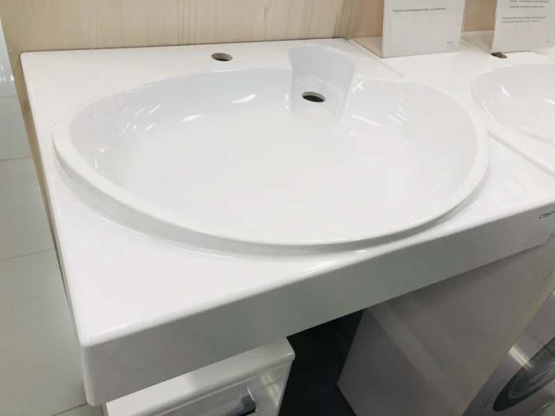 Раковина над стиральной машиной СанТа Сатурн 60 см с кронштейнами 900126