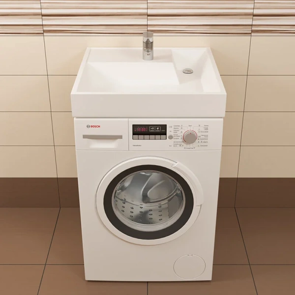 Раковина над стиральной машиной СанТа Юпитер 60 см с кронштейнами 900117