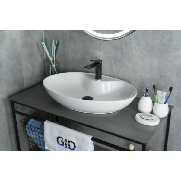 Раковина GID Lago N9438 65 см белая 51151