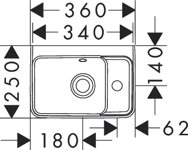 Раковина Hansgrohe Xuniva Q 36 см белая 60129450