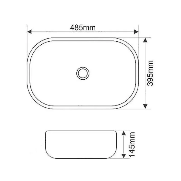 Раковина Misty 50 см белая MLN-A419