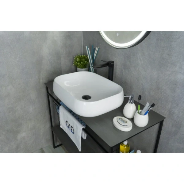 Раковина GID Geometrico N9243 56 см белая 51135