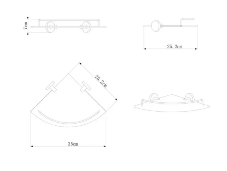 Раковина Ceramalux N 60 см накладная  2243