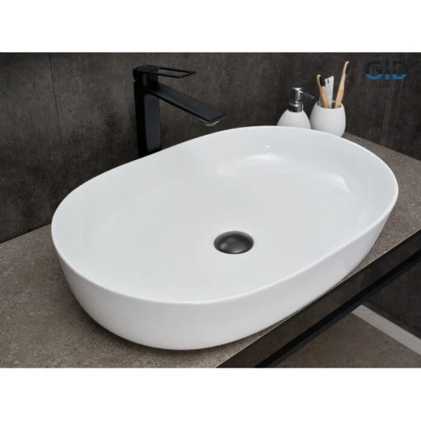 Раковина GID Lago D1348 61 см белая 51204