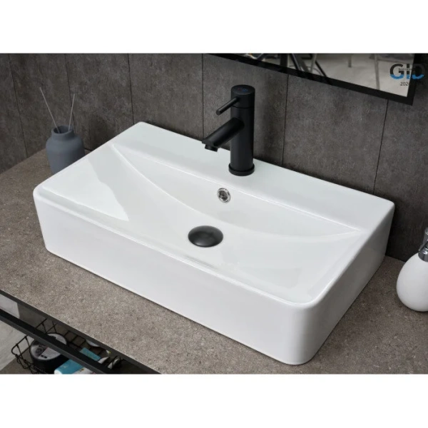 Раковина GID Geometrico N1344 61 см белая 51226