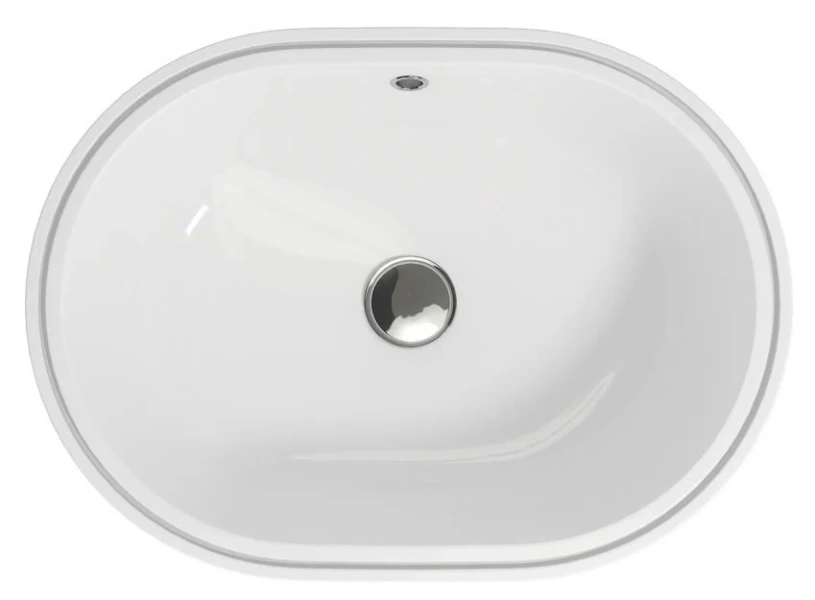 Раковина Cersanit Caspia 55 см белая, встраиваемая P-UM-CAS55/1