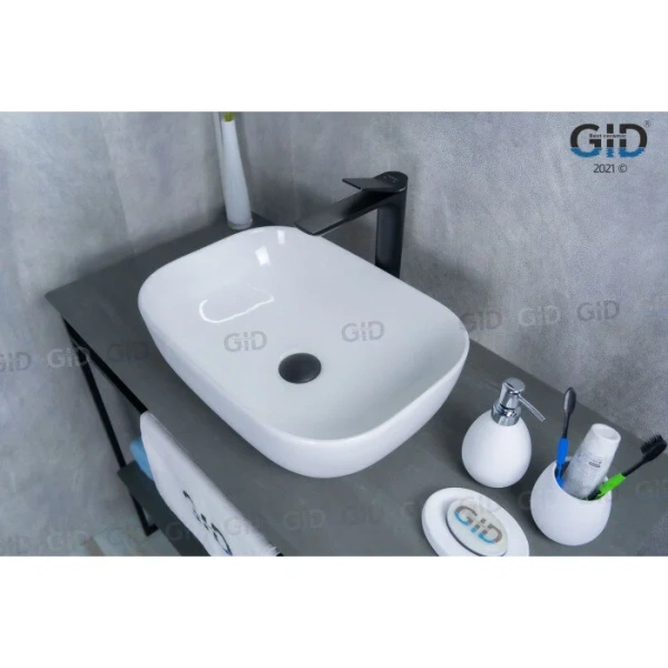 Раковина GID Geometrico D1333 46 см белая 51183