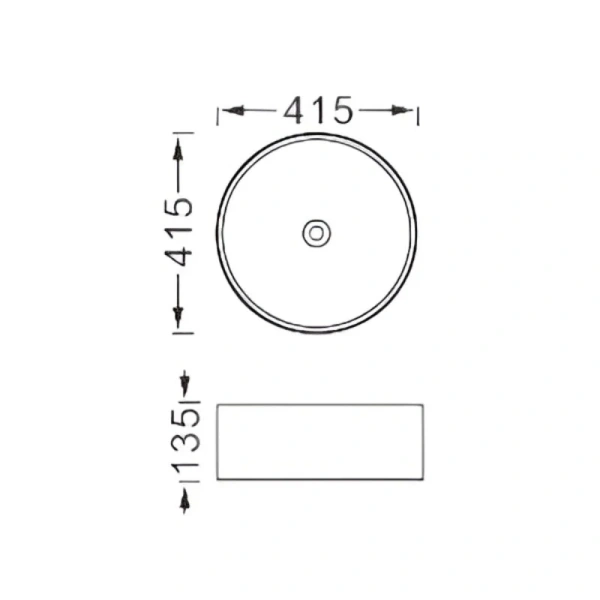 Раковина Акватек Европа 41.5 см серая матовая AQ5558-MG