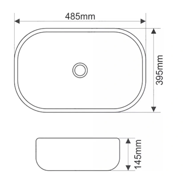 Раковина SantiLine 50 см белая SL-1105