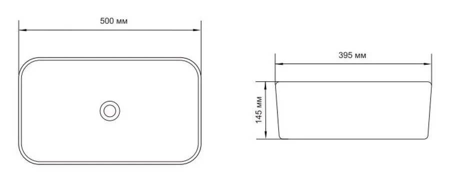 Раковина Aquanet Lake 50 см белая LAKE-1