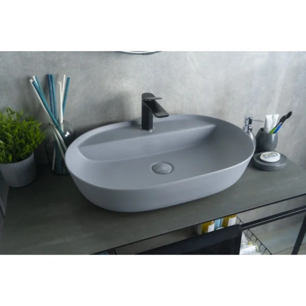 Раковина GID Lago Gm1346 61 см серая 53341