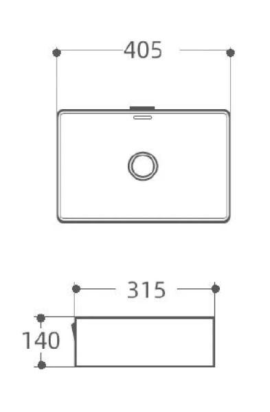 Раковина Aquanet Perfect 40 см белая PERFECT-1