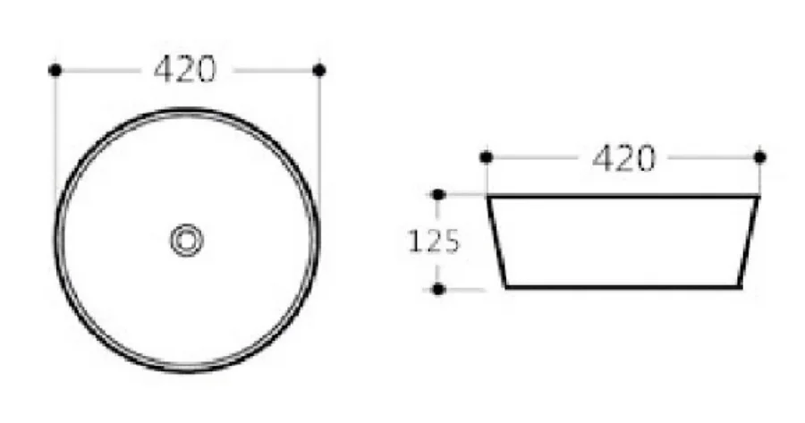 Раковина Aquanet Smart 42 см белая SMART-1