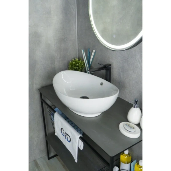 Раковина GID Lago N9019 60 см белая 51108