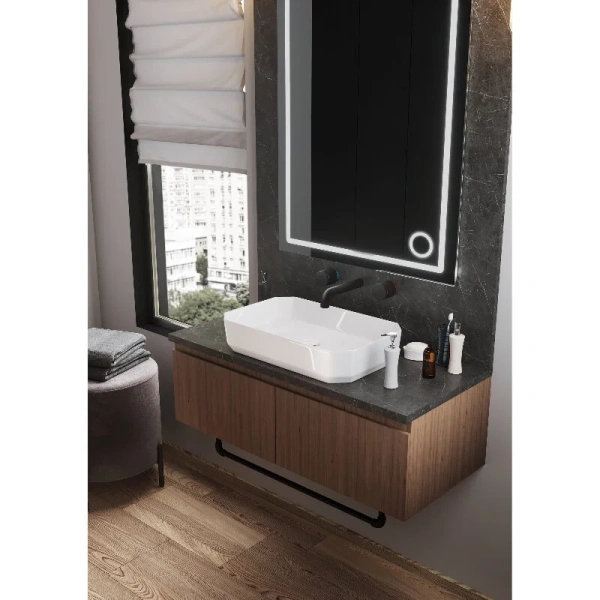 Раковина Sanita Luxe Line 55 см накладная WB.CT/Line/55-N/WHT.G/S1