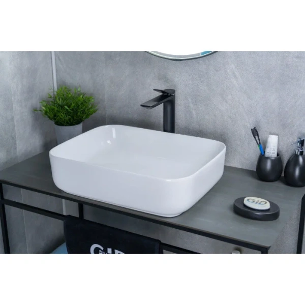 Раковина GID Geometrico D1304 50 см белая 51197