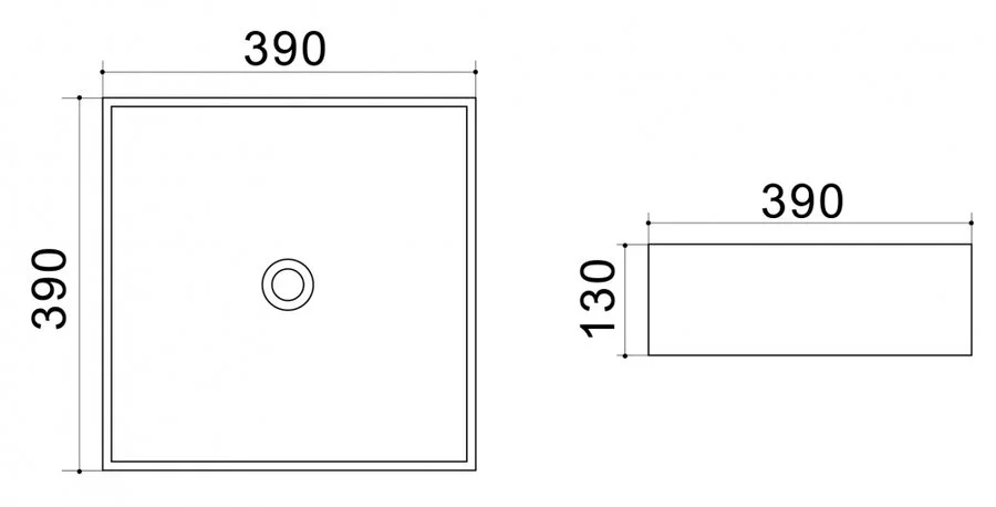 Раковина Azario 39 см белая AZ41120