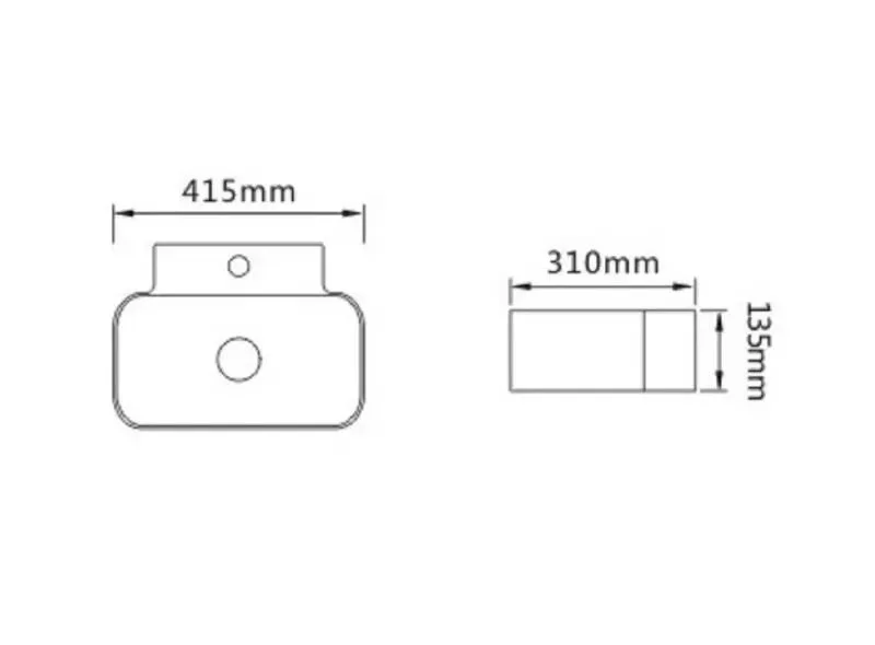 Раковина SantiLine 42 см белая SL-2002