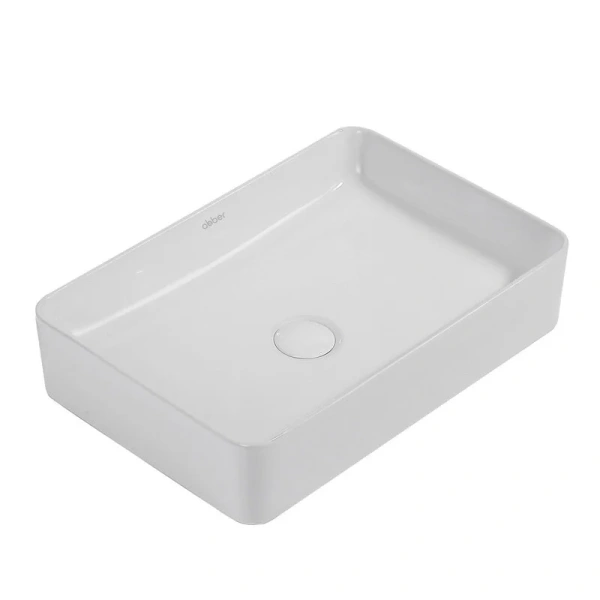 Раковина Abber Rechteck 50 см накладная, белая AC2207
