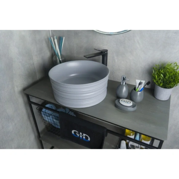 Раковина GID Esfera Gm969 41 см серая 53335