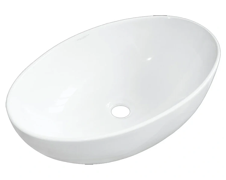 Раковина Sanita Luxe Ringo 53 см накладная WB.CT/Ringo/53-N.Slim/WHT.G/S1