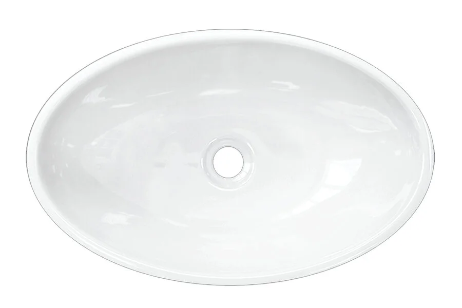 Раковина Sanita Luxe Ringo 54 см овальная WB.CT/Ringo/54-N.Cut/WHT.G/S1