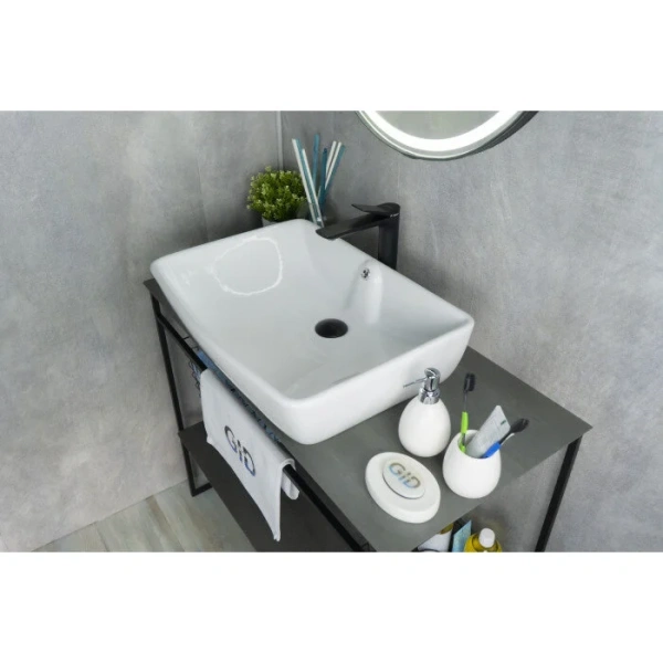 Раковина GID Geometrico N9121 59 см белая 51123