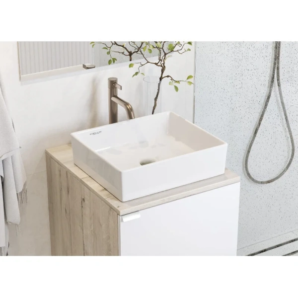 Раковина Sanita Luxe Novel 40 см белая WB.CT/Novel/40-N.Slim/WHT.G/S1