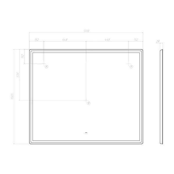 Раковина Ceramalux MNC 59 см черная 170