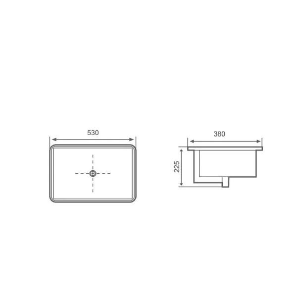 Раковина Акватек врезная снизу, белая AQ10491-00