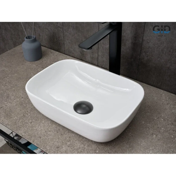 Раковина GID Geometrico N1334 36 см белая 51237