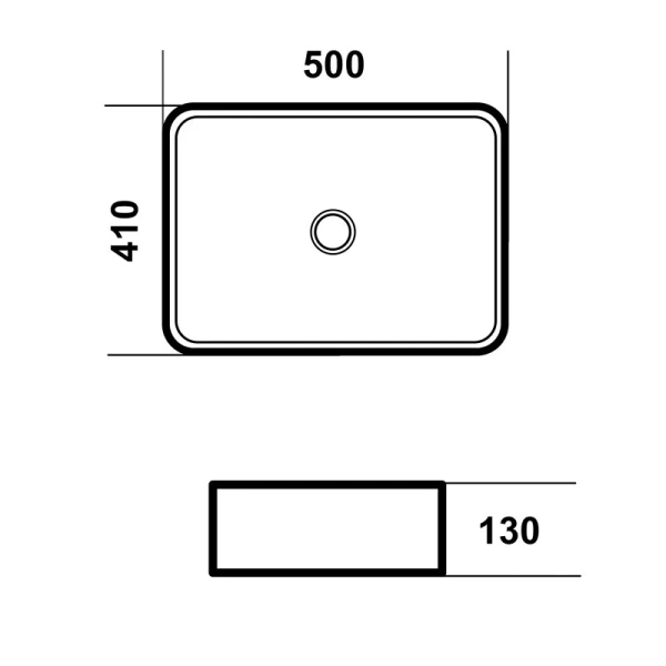 Раковина Grossman Falcon 50 см белая GR-3052
