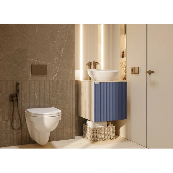 Раковина Sanita Luxe Art 40 см круглая WB.CT/Art/40-N.Cut/WHT.G/S1