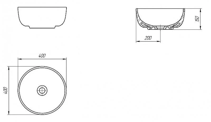 Раковина Cersanit Moduo 40 см белая 63569