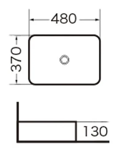 Раковина Grossman 48 см белая GR-3016