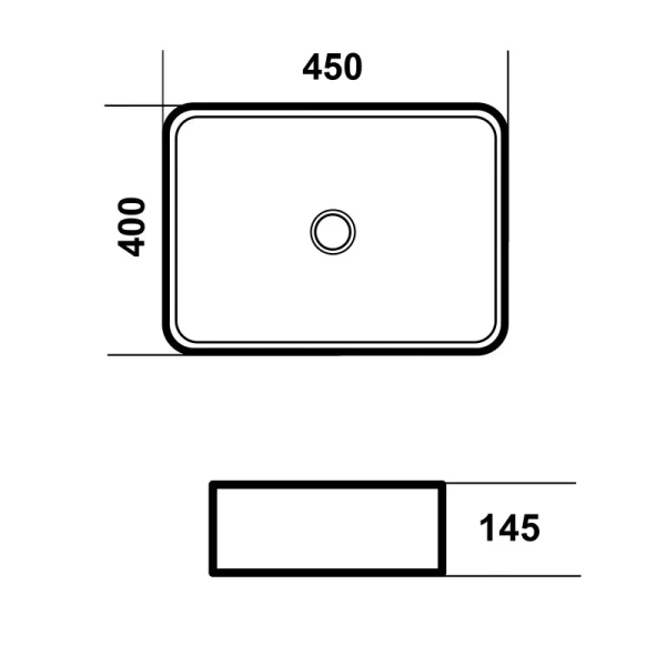 Раковина Grossman Falcon 45 см белая GR-3053