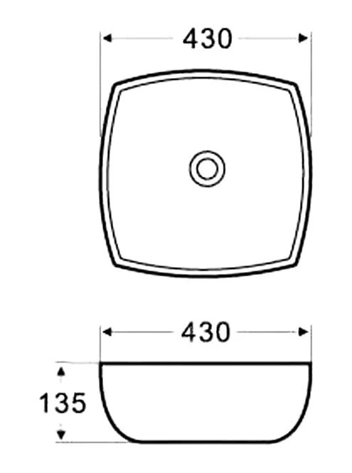 Раковина Azario 42 см белая AZ-2076 SP