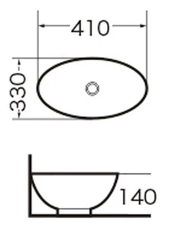 Раковина Grossman 41 см белая GR-3018