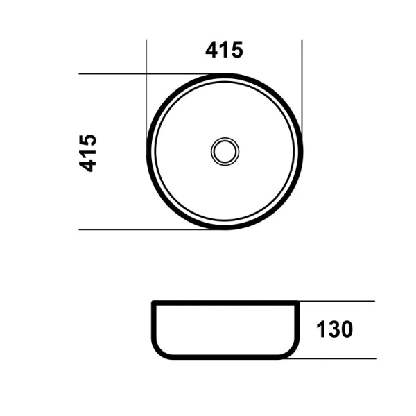 Раковина Grossman Style 42 см белая GR-3032